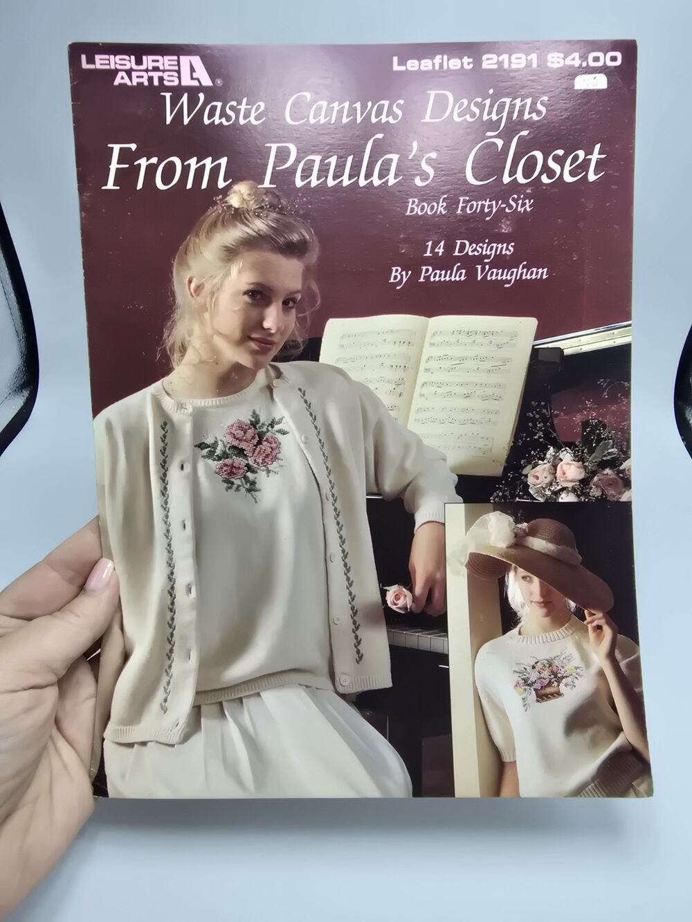 Waste Canvas Designs Paula's Closet Cross Stitch Pattern Leaflet 1992 Vintage